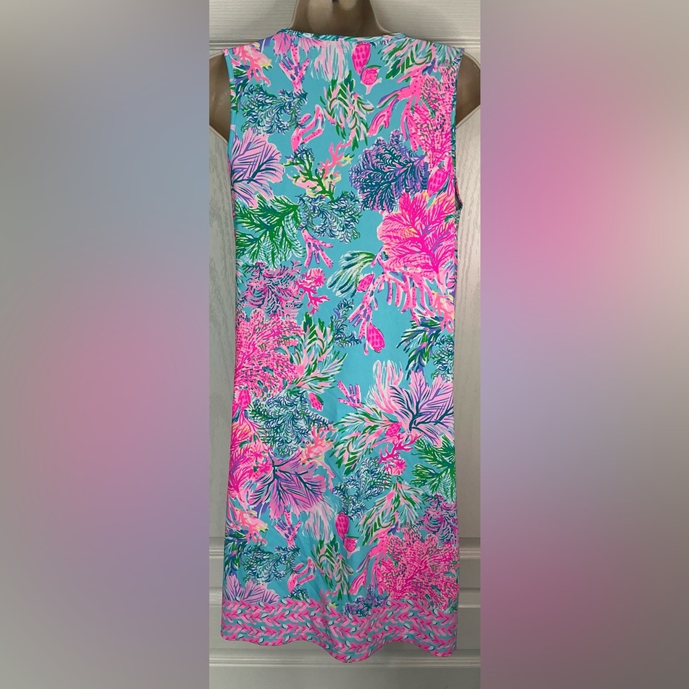 LIKE NEW🪷Lilly Pulitzer🪷Johana Swim Cover-Up Cestra blue Cay To My Heart - Picture 7 of 16